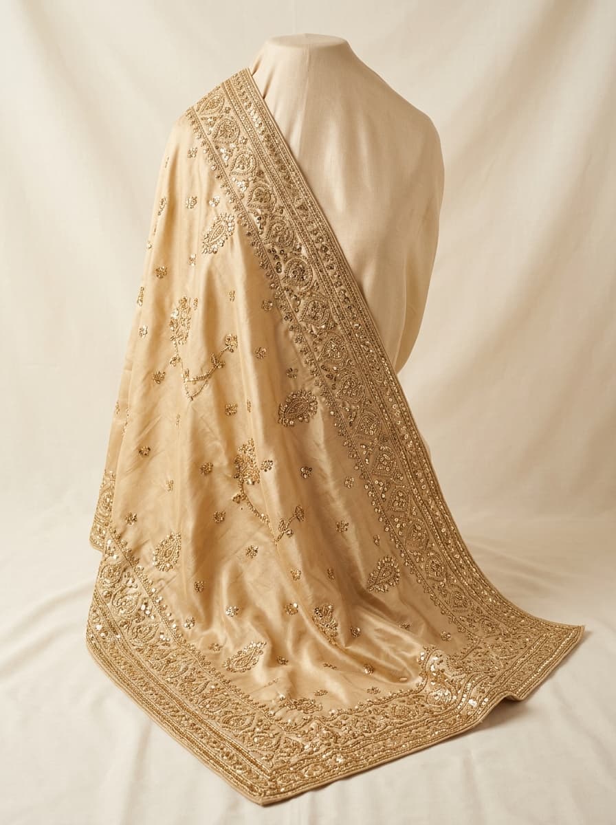 Golden Silk Dupatta